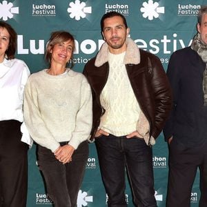 Le jury fiction : Philippe Kelly, Valérie Bonneton (présidente du jury fiction), Elsa Bennett, Samir Boitard, Thierry Neuvic et Léa Gabrié - Photocall d'ouverture du 27ème Festival TV de Luchon le 4 février 2026.

© Patrick Bernard / Bestimage