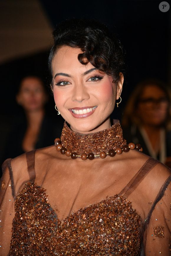 Vaimalama Chaves - Backstage du défilé d'ouverture du salon du chocolat 2024 à Paris porte de Versailles en faveur de l’association Mécénat Chirurgie Cardiaque à Paris le 29 octobre 2024. © Perusseau-Veeren/Bestimage