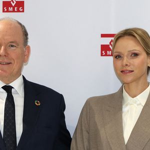 La princesse Charlène de Monaco, Le prince Albert II de Monaco lors de l’inauguration du nouveau siège de la société Smeg dans le quartier de Fontvieille à Monaco le 15 octobre 2025.

© Claudia Albuquerque / Bestimage