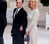 Dans une deuxième image publiée, le couple pose au coucher du soleil

Renaud Capuçon et sa femme Laurence Ferrari - Dîner d'état en l'honneur du président des Etats-Unis et sa femme au palais de l'Elysée à Paris, à l'occasion de leur visite officielle en France, le 8 juin 2024.

© Jacovides-Moreau / Bestimage
