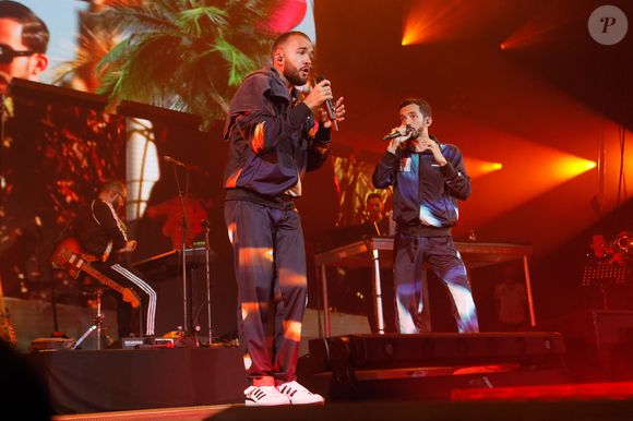 Exclusif - Bigflo et Oli - Concert "Release Party" de Bigflo et Oli à l'occasion de la sortie de leur nouvel album "Les autres, c'est nous" à l'AccorHotels Arena à Paris, France, le 24 juin 2022. © Christophe Clovis / Bestimage