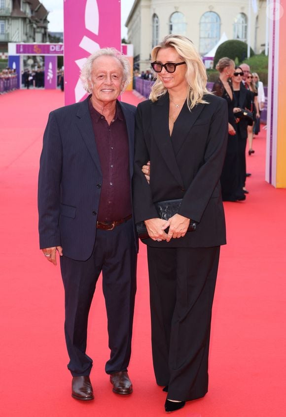 Didier Barbelivien et sa femme Laure - Arrivées à la soirée d'ouverture de la 50ème édition du Festival du Cinema Américain de Deauville, France, le 6 septembre 2024. © Denis Guignebourg/BestImage