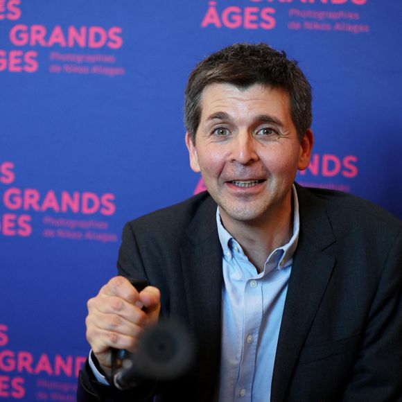 Thomas Sotto - Vernissage de l'exposition "Les grands âges", photographies de Nikos Aliagas au musée de l'Homme à Paris le 7 avril 2026. © Dominique Jacovides/Bestimage