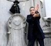 Jean Dujardin reçoit la Médaille d'Honneur de la Ville de Bruxelles et visite le Manneken-pis habillé d'un costume de Zorro pour l'occasion à Bruxelles, Belgique, le 28 novembre 2024. © Didier Lebrun/PhotoNews/Bestimage