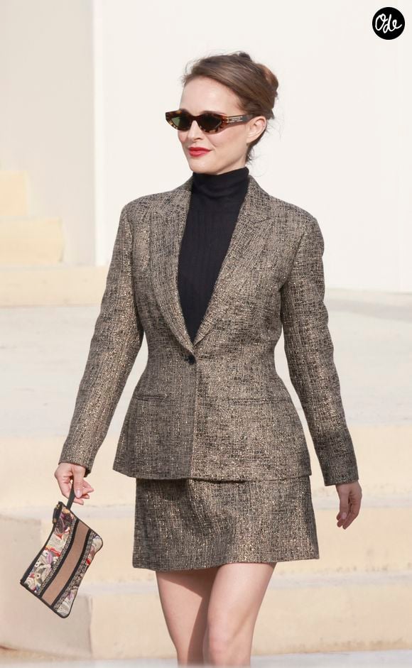 Natalie Portman au défilé Christian Dior mode femme automne / hiver 2024-2025 lors de la Fashion Week de Paris (PFW) au jardin des Tuileries le 27 février 2024.

© Christophe Aubert via Bestimage