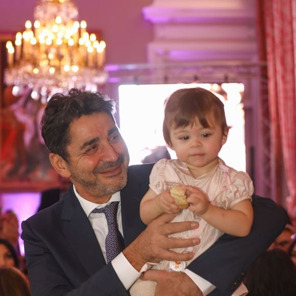 Exclusif - Aram Ohanian et sa fille Nina à la soirée caritative organisée au Palais du Pharo, au profit de l'école arménienne Abovian. Marseille, le 26 octobre 2019.  © Philippe Doignon / Bestimage