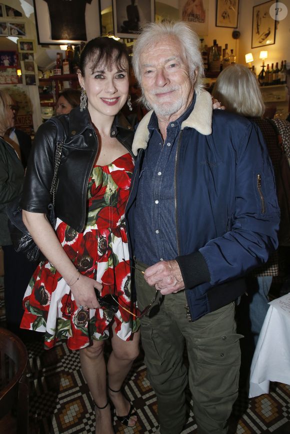 Hugues Aufray et sa femme Muriel Aufray - Mischa Aznavour invite les Amis de son père pour célébrer le 100 ème Anniversaire de la naissance de Charles Aznavour ; au restaurant « Gourmet des Ternes » à Paris, France, le 22 Mai 2024. © Bertrand Rindoff / Bestimage