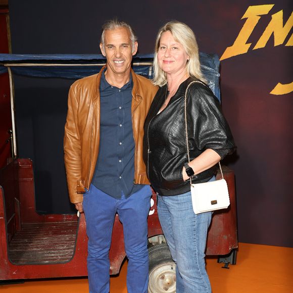 Paul et Luana Belmondo - Première du film "Indiana Jones et le Cadran de la destinée" au cinéma Le Grand Rex à Paris le 26 juin 2023. © Coadic Guirec/Bestimage