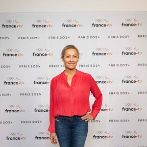 Anne Sophie Lapix lors de la présentation des journalistes et chroniqueurs de France Télévisions pour les Jeux Olympiques 2024 au musée de l'Homme à Paris, le 11 juin 2024.
© Pierre Perusseau / Bestimage