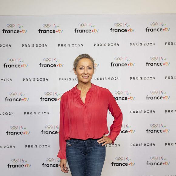 Anne Sophie Lapix lors de la présentation des journalistes et chroniqueurs de France Télévisions pour les Jeux Olympiques 2024 au musée de l'Homme à Paris, le 11 juin 2024.
© Pierre Perusseau / Bestimage