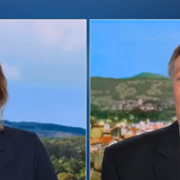 Jacques Legros présente son dernier journal télévisé sur TF1.