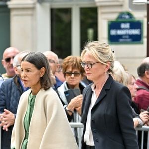 La princesse Lalla Meryem et Claude Chirac lors des funérailles de B. Chirac à la basilique Sainte-Clotilde à Paris (7e) le 12 juin 2026. L’ancienne première dame de France est décédée le 5 juin 2026 à l’âge de 93 ans. 
© Jacovides / Liewig / Bestimage