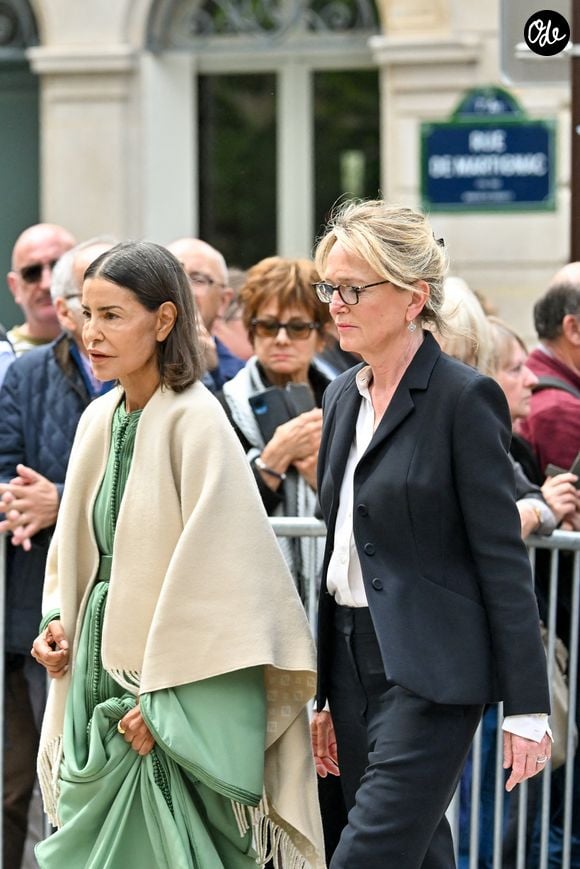 La princesse Lalla Meryem et Claude Chirac lors des funérailles de B. Chirac à la basilique Sainte-Clotilde à Paris (7e) le 12 juin 2026. L’ancienne première dame de France est décédée le 5 juin 2026 à l’âge de 93 ans. 
© Jacovides / Liewig / Bestimage