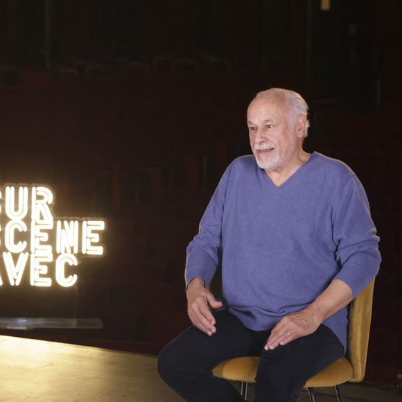 Exclusif - Francis Perrin lors du tournage de "Sur Scène Avec" à Paris le 7 novembre 2024.