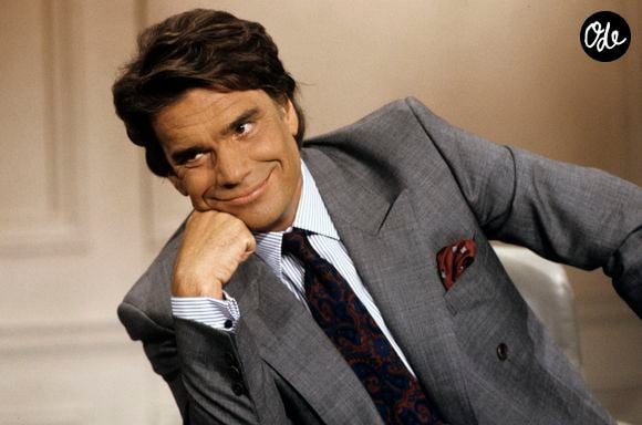 Archives - En France, à Paris, Bernard Tapie sur un plateau de télévision le 12 juin 1990. Gérard Letellier via Bestimage