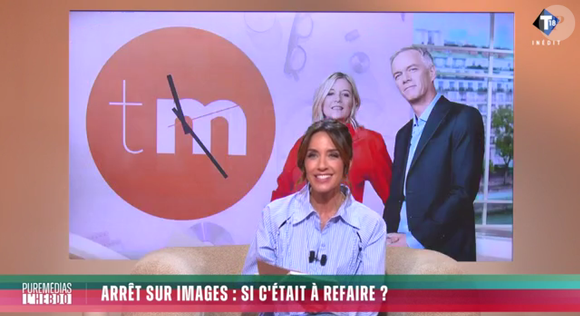 Virginie Guilhaume dans l'émission "Puremédias : l'hebdo" sur T18.