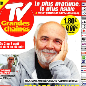 La couverture de "TV Grandes Chaînes" avec Gérard Jugnot © TV Grandes Chaînes