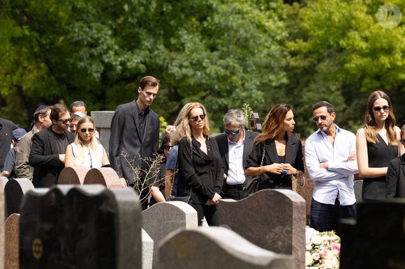 Exclusif - Obsèques de Sabine Anthony au cimetière carré juif de Pantin, le 1er août 2025.