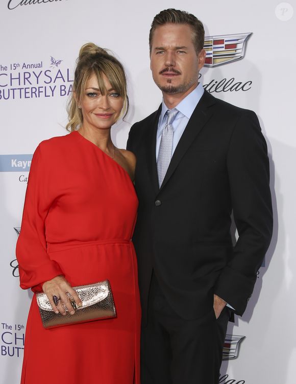 Rebecca Gayheart avec son mari Eric Dane arrivent au 15ème "Chrysalis Butterfly Ball" à Brentwood, Los Angeles. Photo par Bestimage