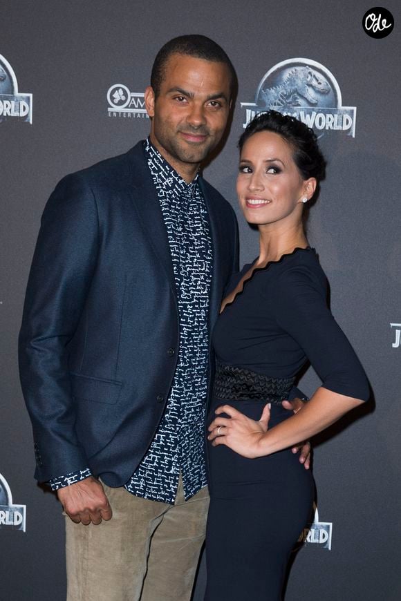 Tony Parker et Axelle Francine - Première du film "Jurassic World" à l'Ugc Normandie à Paris le 29 mai 2015.
OLIVIER BORDE / BESTIMAGE