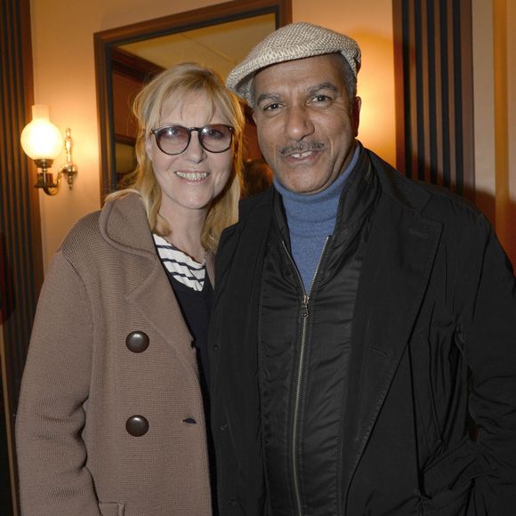 Chantal Ladesou et Pascal Légitimus au Théâtre des Nouveautés a Paris, le 18 novembre 2013.