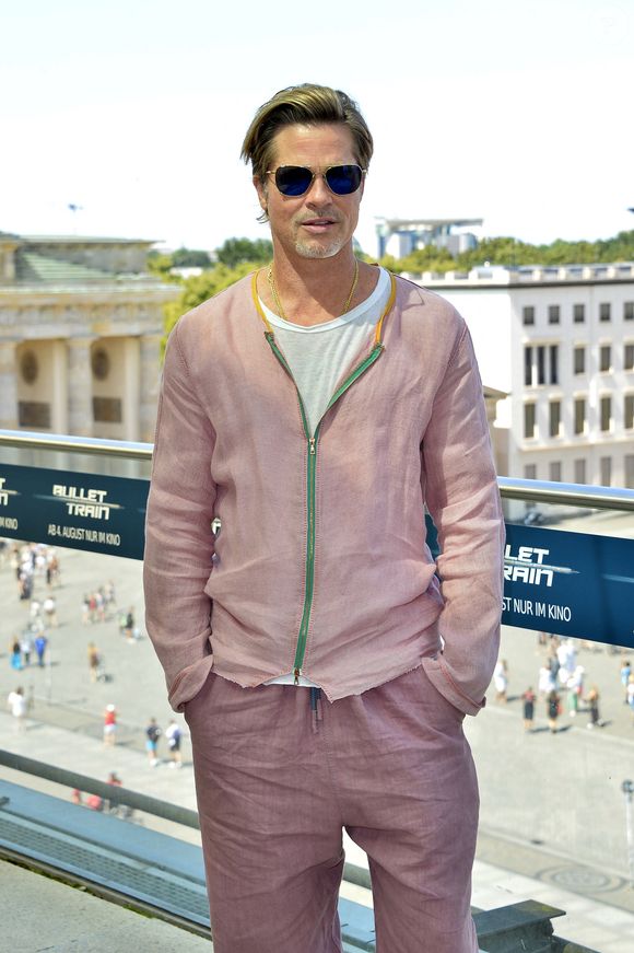 Brad Pitt - Photocall du film "Bullet Train" à l'Académie des Beaux-Arts à Berlin. Le 19 juillet 2022. Action Press / Bestimage