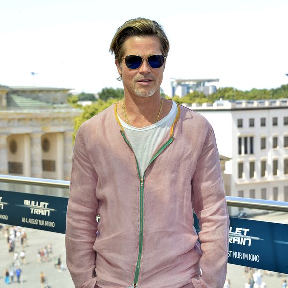 Brad Pitt - Photocall du film "Bullet Train" à l'Académie des Beaux-Arts à Berlin. Le 19 juillet 2022. Action Press / Bestimage