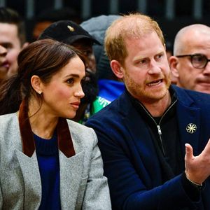 Le prince Harry et Meghan Markle lors de la cérémonie d'ouverture des "Invictus Games Vancouver Whistler 2025" au Canada, le 9 février 2025  ©Backgrid USA / Bestimage