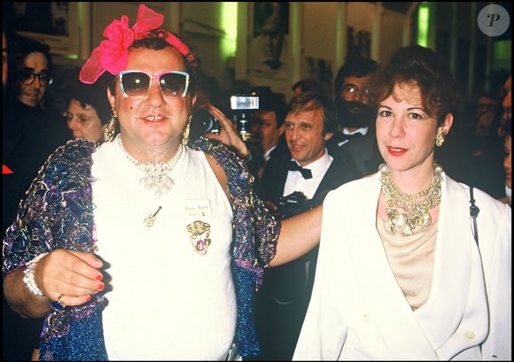 Archives - Coluche et Véronique Colucci au Festival international du film de Cannes.