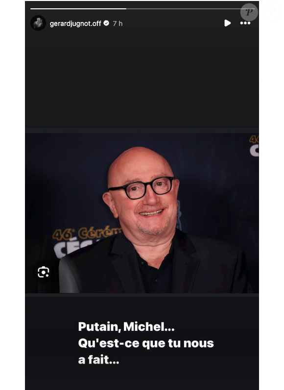 Capture Instagram Gérard Jugnot