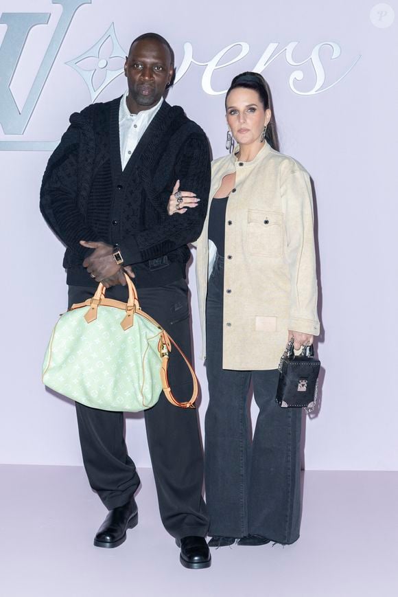Omar Sy et Helene Sy - Photocall pour le défilé Louis Vuitton prêt à porter hommes Automne / hiver  2025 - 2026 lors de la fashion week à Paris le 21 2025. © Olivier Borde /Bestimage