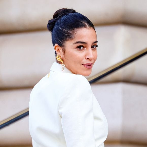 Leïla Bekhti - Arrivées des célébrités au défilé Schiaparelli "Collection Haute Couture Printemps/Eté 2026" lors de la Fashion Week de Paris (PFW), au Petit Palais à Paris, France, le 26 janvier 2026. © Denis Guignebourg/Bestimage