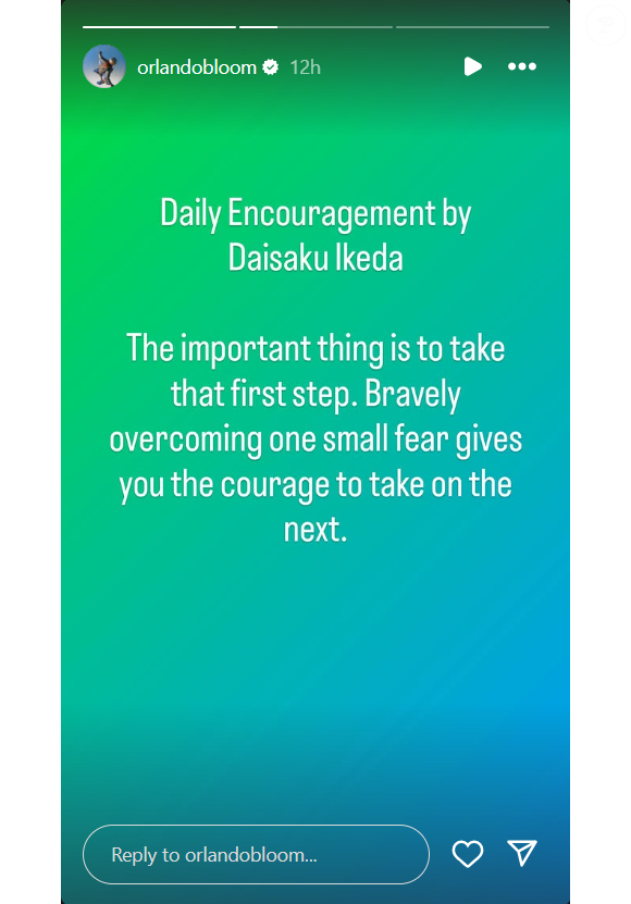 Le message étonnant d'Orlando Bloom.