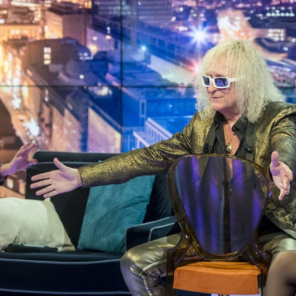 Michel Polnareff lors de l'enregistrement de l'émission ''69 Minutes Sans Chichis'' sur RTBF TV à Bruxelles, Belgique, le 17 novembre 2016. Photo par Danny Gys/Reporters/ABACAPRESS.COM