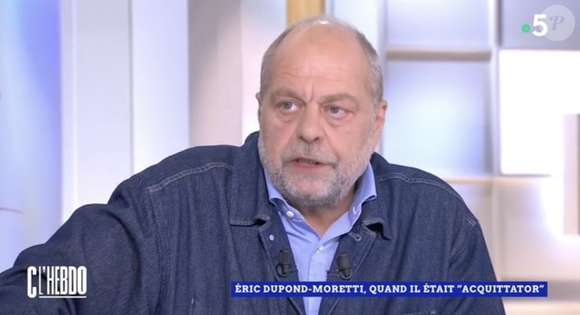 Eric Dupond Moretti dans "C l'hebdo", France 5, le 31 mai 2025.