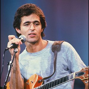 Archives de Jean-Jacques Goldman - Emission de Jean-Jacques Goldman - Champs Elysée - à l'Olympia en 1987. (AGENCE / BESTIMAGE).