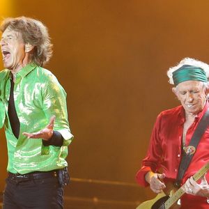 Mick Jagger et Keith Richards lors du concert des Rolling Stones au Sofi Stadium à Inglewood en Californie, le 14 juillet 2024.

© Backgrid USA / Bestimage