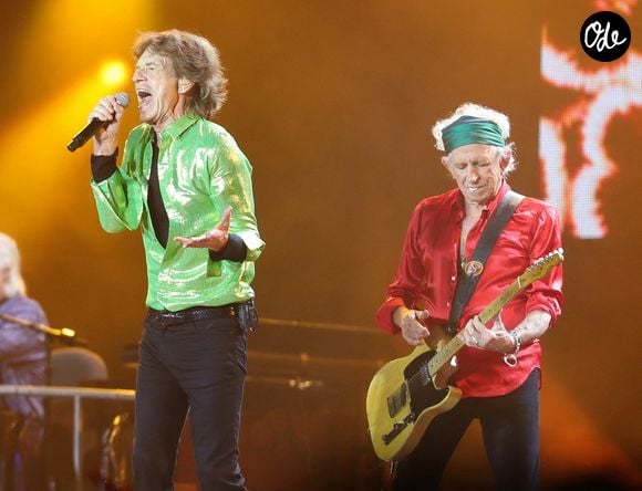 Mick Jagger et Keith Richards lors du concert des Rolling Stones au Sofi Stadium à Inglewood en Californie, le 14 juillet 2024.

© Backgrid USA / Bestimage