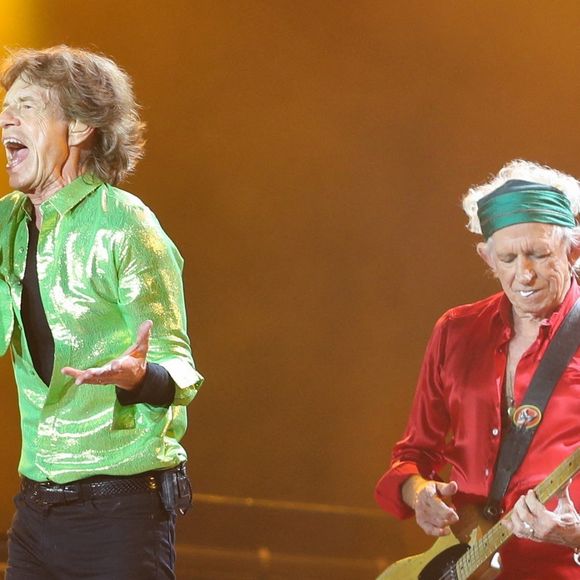 Mick Jagger et Keith Richards lors du concert des Rolling Stones au Sofi Stadium à Inglewood en Californie, le 14 juillet 2024.

© Backgrid USA / Bestimage