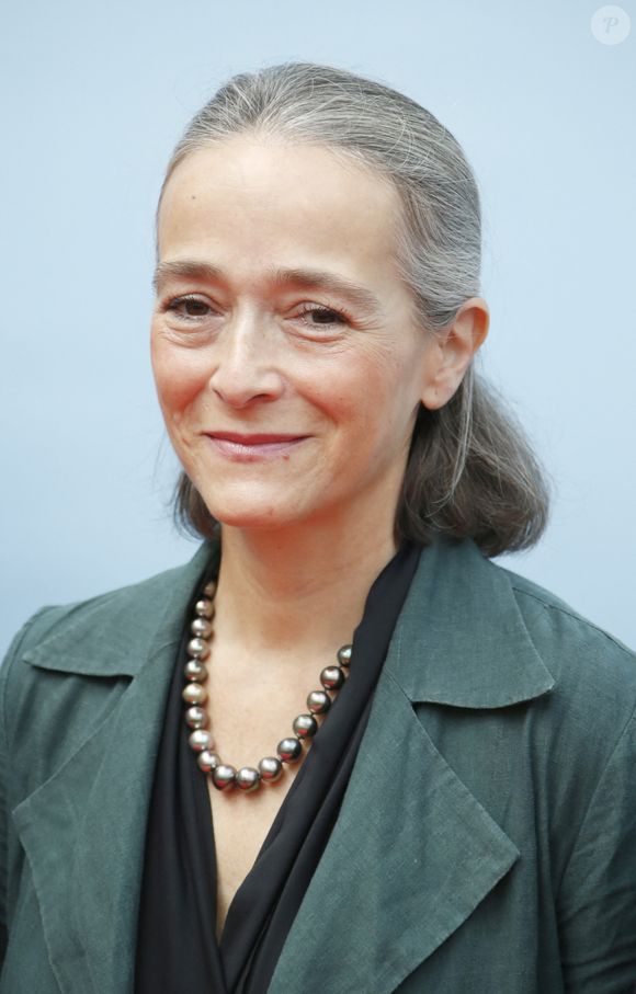 Delphine Ernotte Cunci, Présidente du Groupe France Télévisions - Photocall avec les intervenants du Grand débat lors du Festival de la Fiction de La Rochelle. Le 17 septembre 2021 © Christophe Aubert via Bestimage