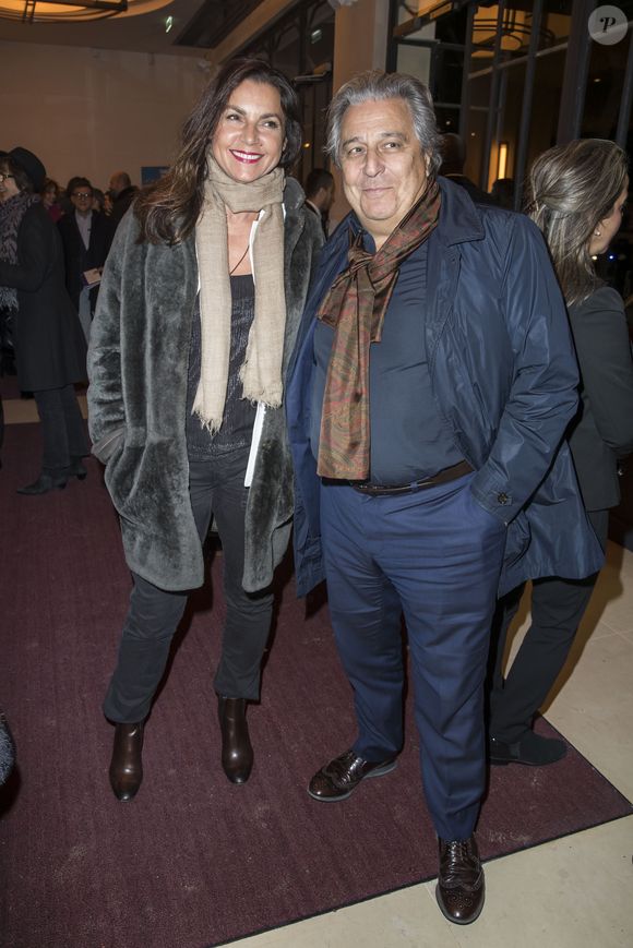 Exclusif - Christian Clavier et sa femme Isabelle de Araujo - People au spectacle "Peau d'âne" lors de la réouverture du théâtre Marigny à Paris le 22 novembre 2018. © Olivier Borde - Cyril Moreau / Bestimage