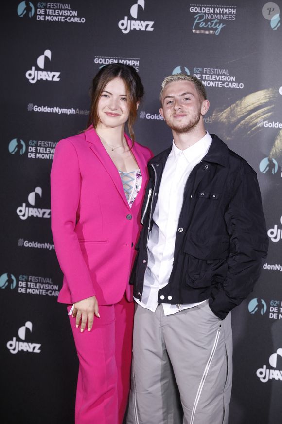 Elsa Bois et Michou au photocall de la soirée des nominées 'Golden Nymph nominées party' lors du 62ème Festival de Télévision de Monte-Carlo, à Monaco, le 20 Juin 2023. 

© Denis Guignebourg/BestImage