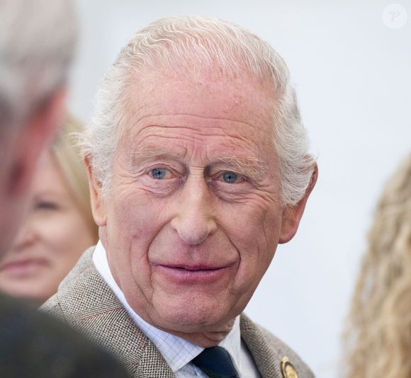 Le roi Charles III d'Angleterre avec le prince Edward, duc d'Édimbourg, Sophie, duchesse d'Édimbourg, et Salman bin Hamad bin Isa Al Khalifa de Bahreïn lors du Royal Windsor Horse Show. 17 mai 2025. (GOFF INF / BESTIMAGE).