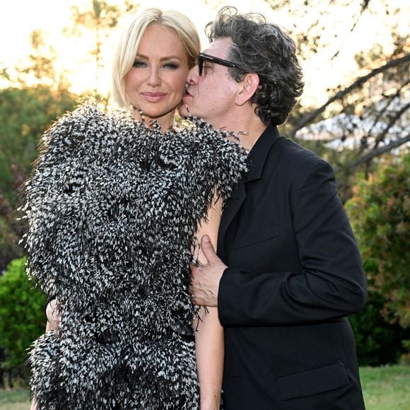 Marc Lavoine et sa compagne Adriana Karembeu - 11ème édition du Gala de charité de Patrick Mouratoglou à la Mouratoglou Academy & Resort à Biot le 21 juin 2025. © Bruno Bebert/Bestimage