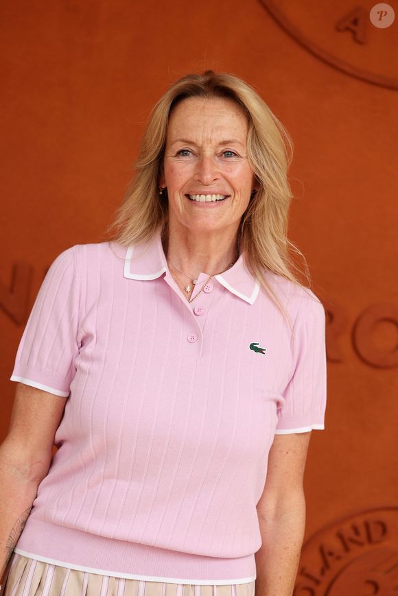 Estelle Lefébure au photocall du village lors des Internationaux de France de Tennis de Roland Garros 2026, à Paris, France, le 29 mai 2026. © Dominique Jacovides/Bestimage