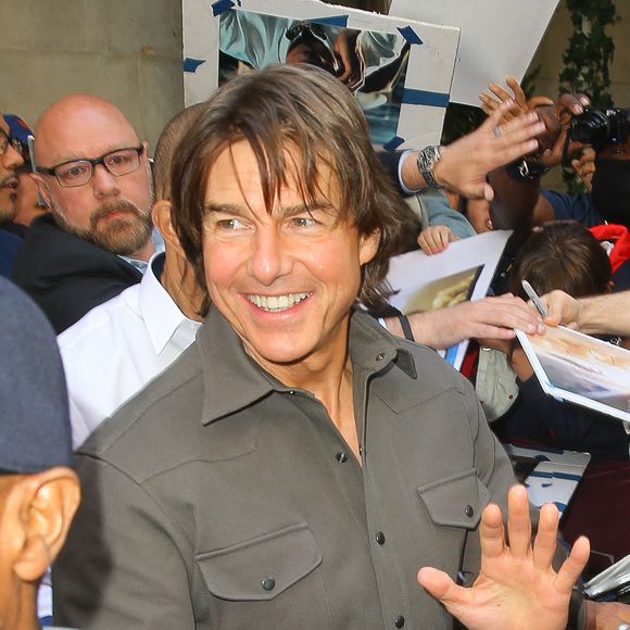 Tom Cruise est tout sourire alors qu'il se rend au Tonight Show Starring Jimmy Fallon, avant de quitter New York City, NY, USA le 19 mai 2025. Photo by Felipe Ramales/Splash News/ABACAPRESS.COM