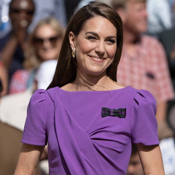 Depuis, ses apparitions publiques se sont limitées...

La princesse Catherine de Galles lors de la finale Hommes du tournoi de tennis de Wimbledon. Le 14 juillet 2024