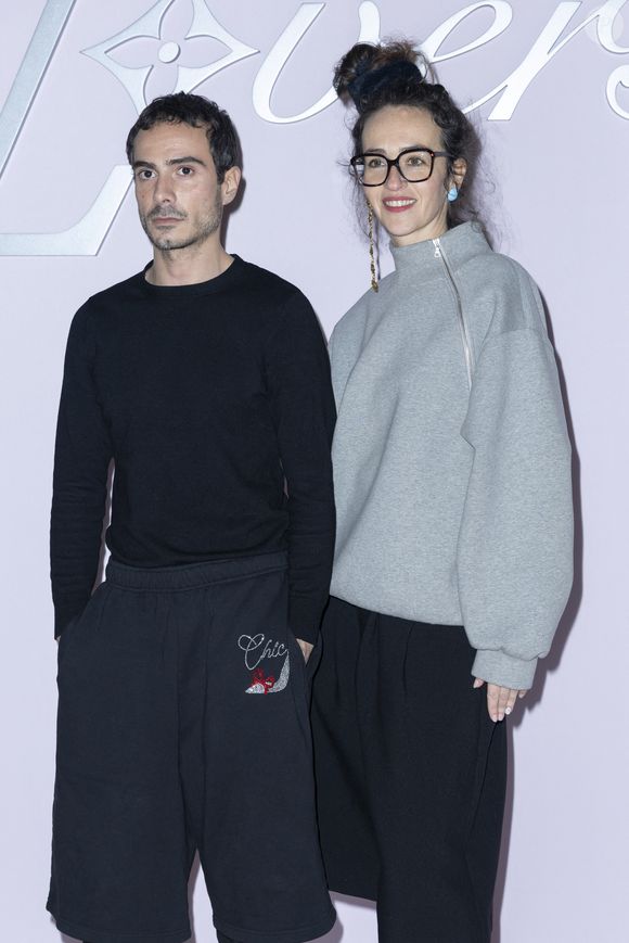 Victor Vergara, Claire Hazan - Photocall pour le défilé Louis Vuitton prêt à porter hommes Automne / hiver  2025 - 2026 lors de la fashion week à Paris le 21 2025. © Olivier Borde /Bestimage
