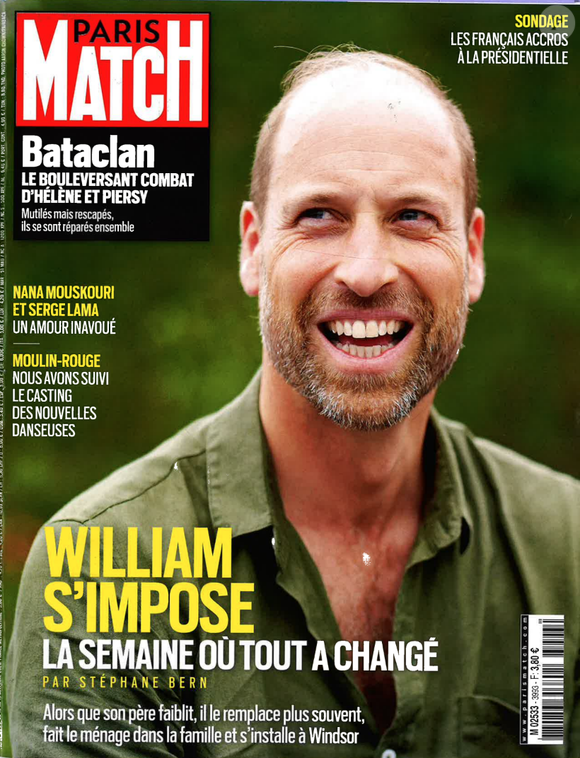 Couverture de Paris Match le mercredi 12 novembre 2025 avec Serge Lama