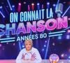 Quiz, défis et jeux rythment la compétition dans une ambiance conviviale.

Exclusif - Laurence Boccolini, lors de l’enregistrement de l’emission "On Connait La Chanson Années 80", présentée par L.Boccolini et diffusée le 22 septembre 2026 sur W9, à Paris, France, le 9 avril 2026. © Jack Tribeca/Bestimage